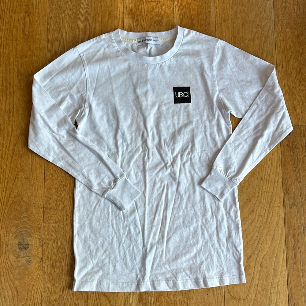 UBIQ, long sleeve white tshirt, men’s S, NWOT